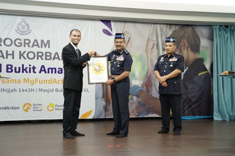 MyFundAction anjur program ibadah korban bersama PDRM dan Masjid Bukit Aman